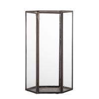 Bloomingville Acentia lanterne 26cm med glas og kobber ramme