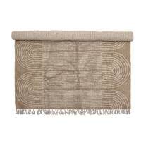 Bloomingville Zeynep 215x150cm T&aelig;ppe i Bomuld brune nuancer