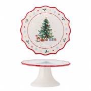 Bloomingville Naive Kagefad &Oslash;21cm med julemotiv i r&oslash;d keramik