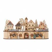 Bloomingville Norwich Deko med lys Krydsfiner landsby
