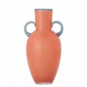 Bloomingville Anniversary Vase 30cm mundbl&aelig;st i orange glas