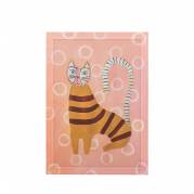 Bloomingville Missy Illustration med ramme Fyrretr&aelig;  Multifarvet rosa 