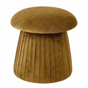 Bloomingville Roberta Puf i genanvendt polyester elegant gul nuance