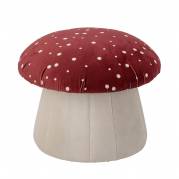 Bloomingville MINI Lue puf med svampeform r&oslash;d og hvid