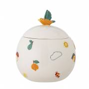 Bloomingville MINI Agnes Krukke med l&aring;g Stent&oslash;j H15,0cm Natur