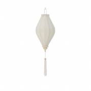 Bloomingville Pomp Deko H39cm  i Polyester af bambus og tr&aelig; hvid nuance