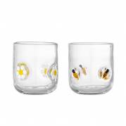 Bloomingville Buzz Drikkeglas 30cl Glas Klar med motiv