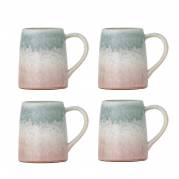 Creative Collection Winnie Krus rosa og gr&aring; nuancer Stent&oslash;j, 4 stk