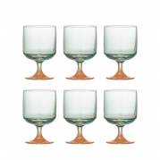 Bloomingville Signe Drikkeglas Glas 30cl Multifarvet sprayfarvet finish