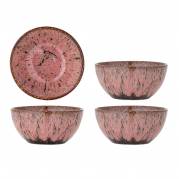Creative Collection Rayen Sk&aring;l Stent&oslash;j i bl&oslash;d rosa nuance, 4 stk