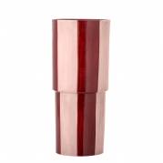 Bloomingville Floki Vase i H&aring;ndmalet Stent&oslash;j R&oslash;d og Rosa &Oslash;14x31 cm