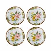 Creative Collection Savina Tallerken Stent&oslash;j et h&aring;ndmalet blomstermotiv
