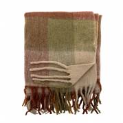 Creative Collection Hamisha Plaid gr&oslash;n med brune og beige nuancer polyester