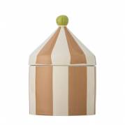 Bloomingville MINI Cimmi Krukke med L&aring;g i Stent&oslash;j Natur &Oslash;15,5x25 cm