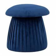 Bloomingville Roberta Puf i genanvendt polyester elegant bl&aring; nuance