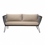 Bloomingville Mundo Sofa Metal L87xH72xW74 cm Sort