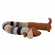Bloomingville MINI Charlie Lang Hundebamse i Bomuld 200 cm &ndash; Multifarvet