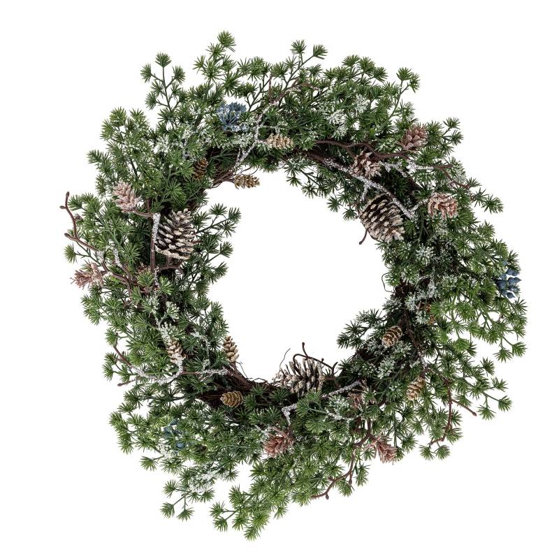 Bloomingville Cedar Krans Kunstige Blomster Gr&oslash;nne nuancer