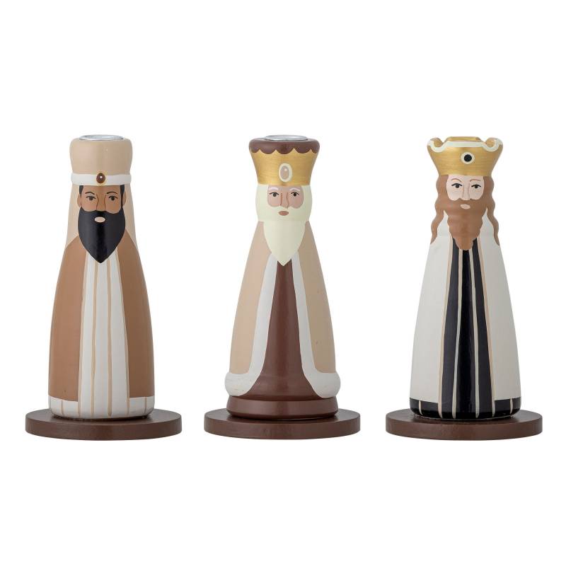 Bloomingville Betiel Lysestage Beech charmerende figurer 