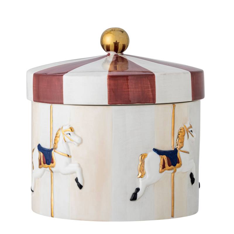 Bloomingville Merry-go-round Krukke med l&aring;g Stent&oslash;j H20,5cm Multifarvet