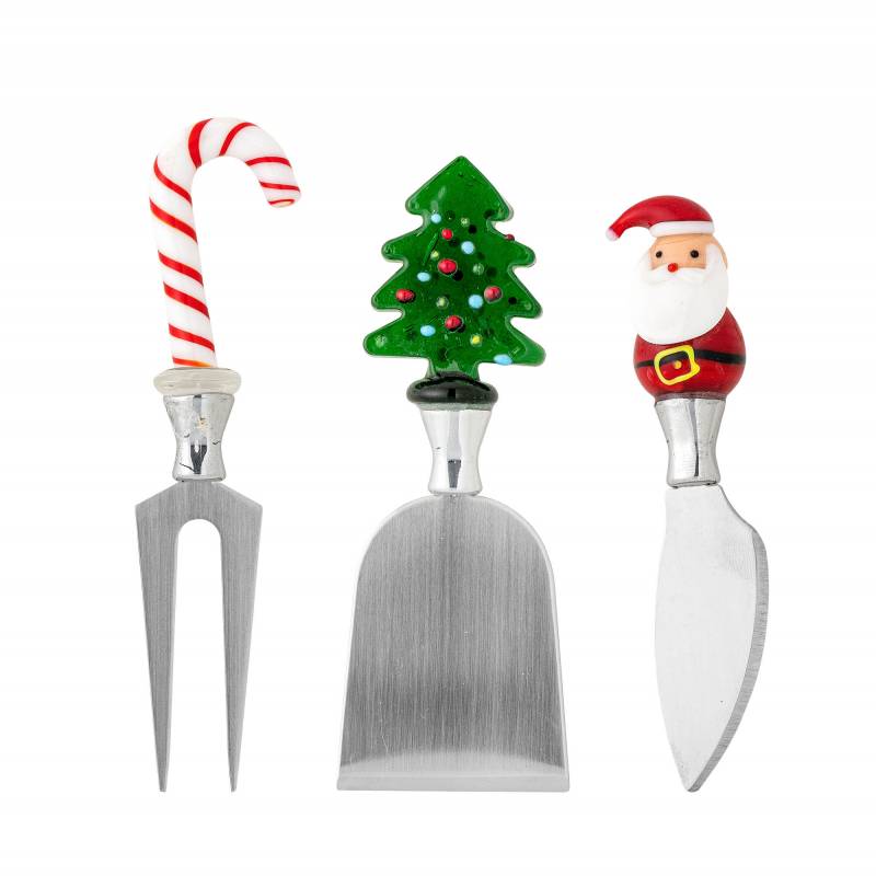 Bloomingville Misa Ostes&aelig;t Glas og  rustfrit st&aring;l r&oslash;d nuancer jul