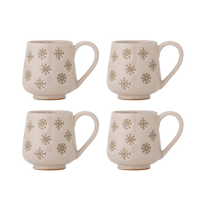 Bloomingville Snowie Krus Stent&oslash;j natur med motiv