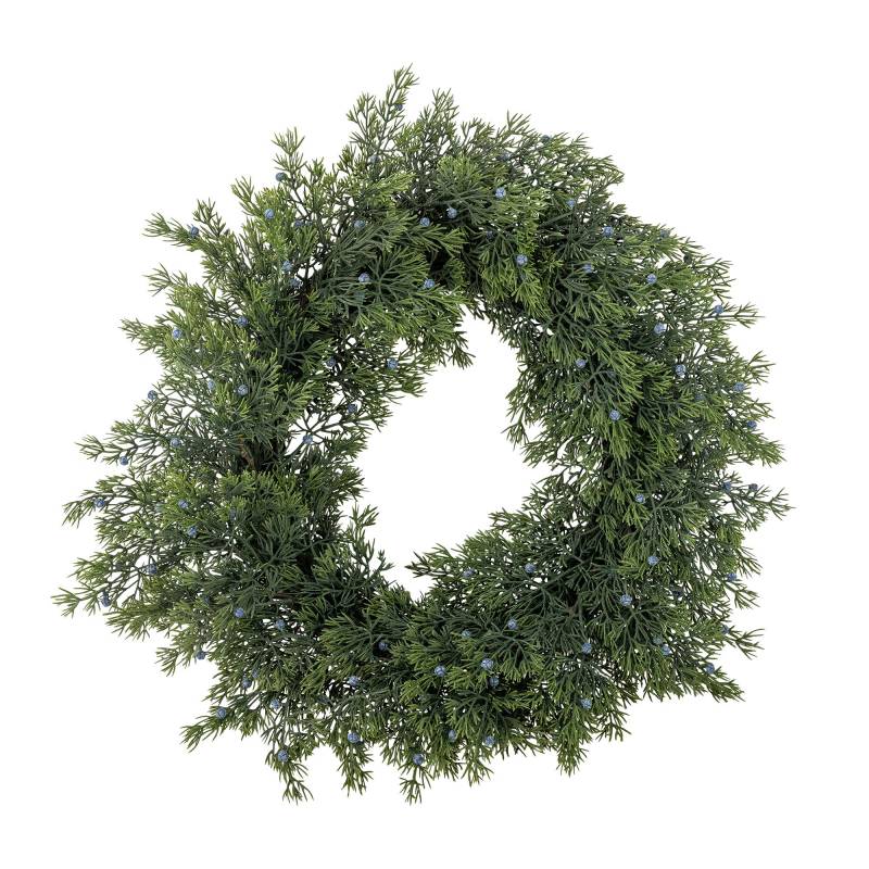 Bloomingville Juniper stor  Krans &Oslash;55cm Kunstige Blomster Gr&oslash;n