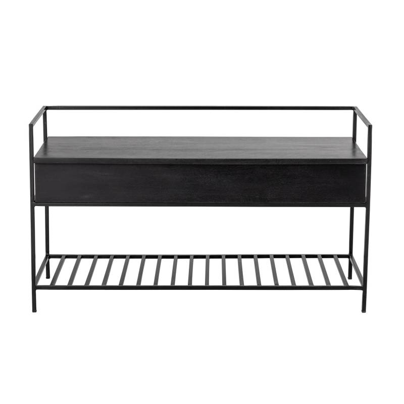 Bloomingville Abelone b&aelig;nk i certificeret mangotr&aelig; 102cm sort