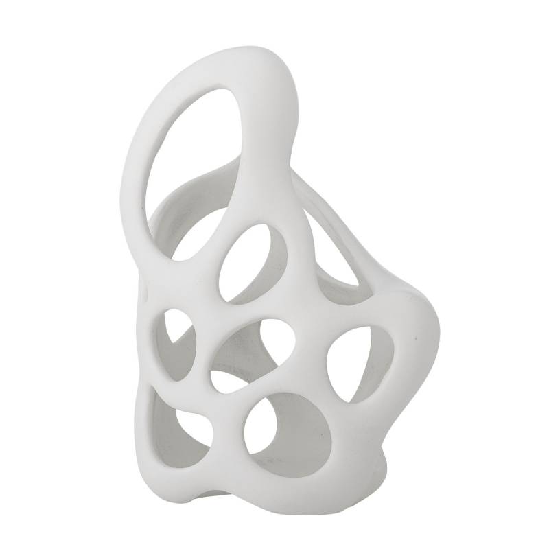 Bloomingville Chanet Deko i Polyresin abstrakt skulpturel form hvid