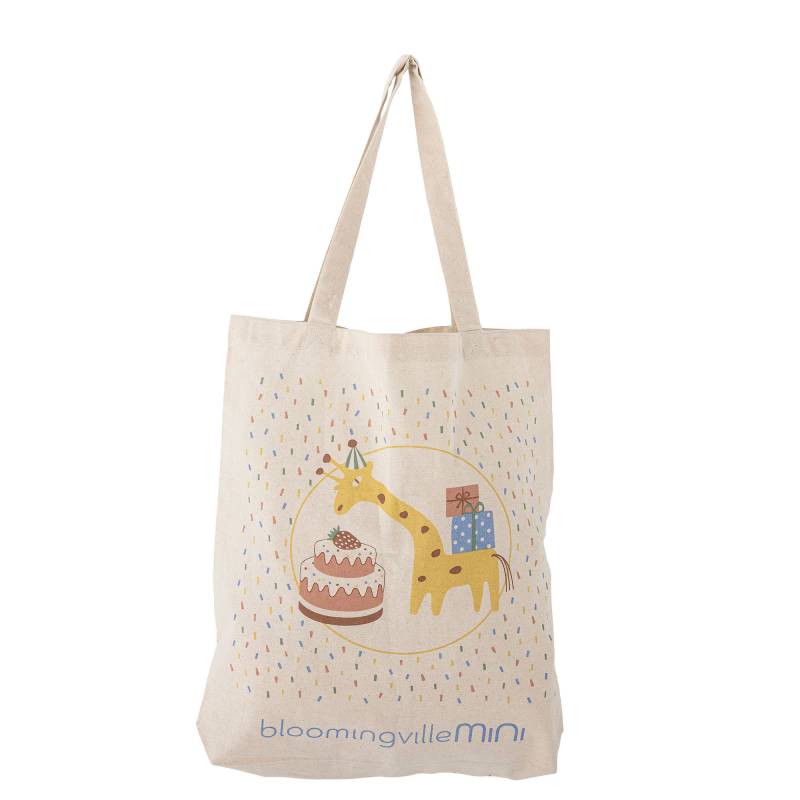 Bloomingville MINI Celebrate Mulepose Bomuld bl&aring; med motiv