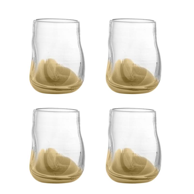 Bloomingville Ballard Drikkeglas Glas Natur bl&oslash;dt buet silhuet