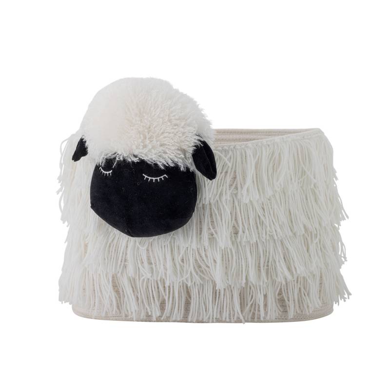 Bloomingville MINI Dolly kurv i polyester hvid