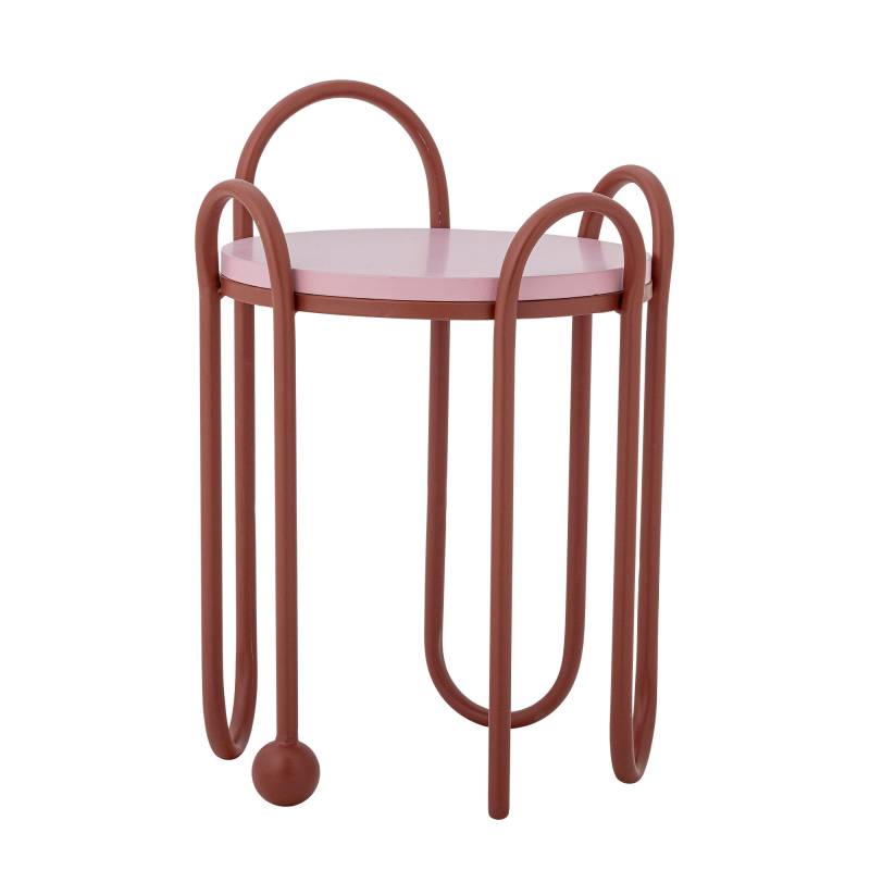 Bloomingville Whimsica Sidebord skulpturelt udtryk i r&oslash;d Metal