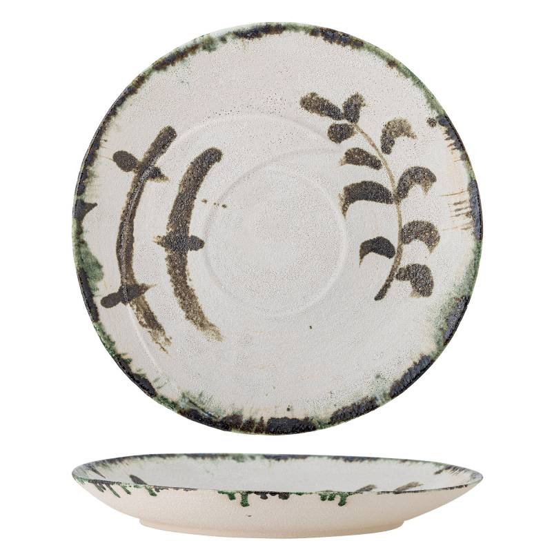 Bloomingville Hadyn Fad &Oslash;44cm med plantegrene i hvid Stent&oslash;j
