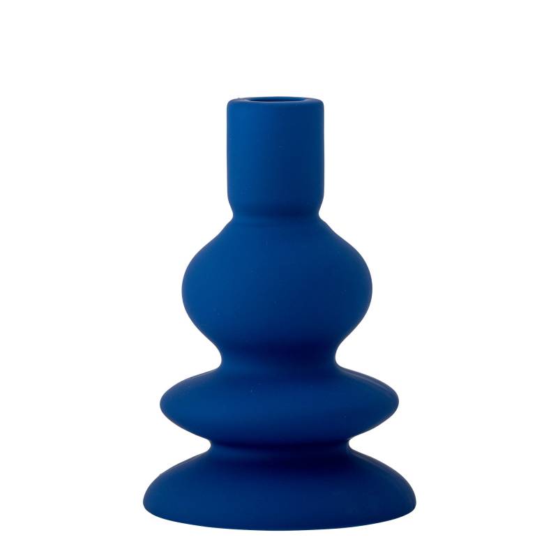 Bloomingville Thorne Lysestage H16cm Stent&oslash;j dybbl&aring; glasur