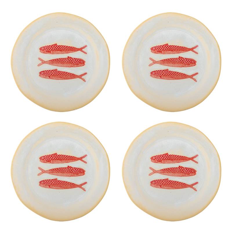 Creative Collection Hadden Tallerken Stent&oslash;j tre r&oslash;de fisk