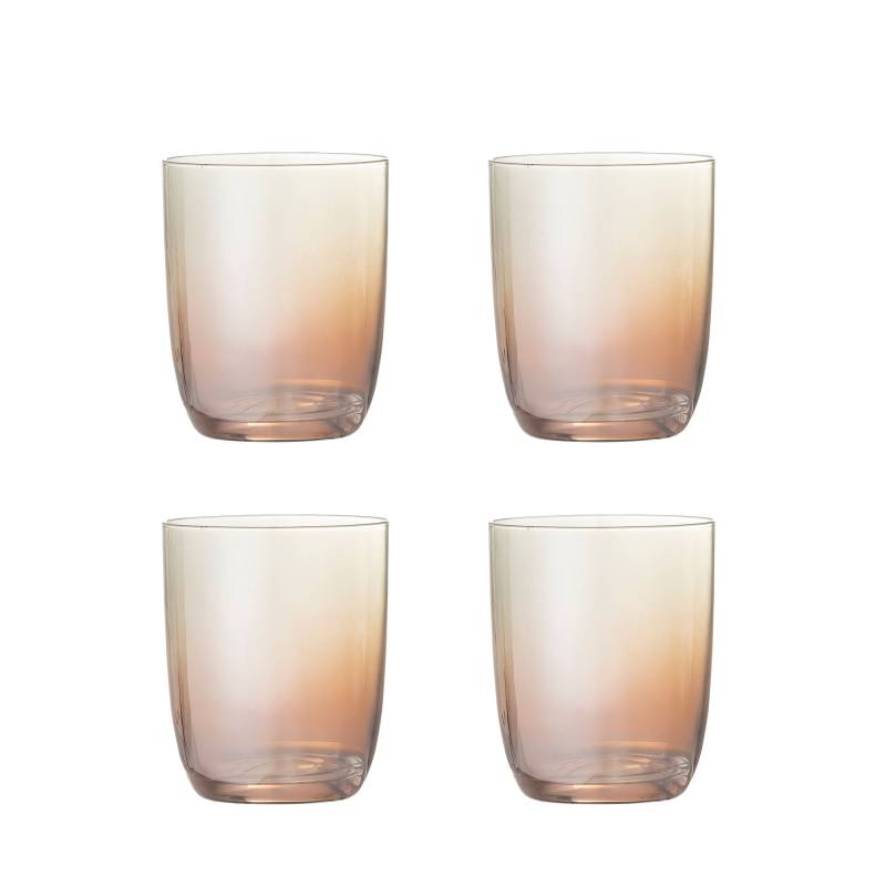 Bloomingville Aston Drikkeglas Glas 37cl Bronze med perlemorssk&aelig;r