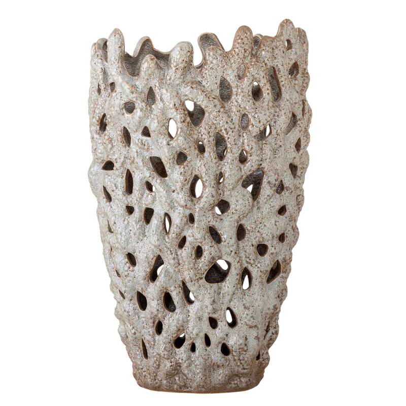 Bloomingville Eunice Deko Vase 37cm Stent&oslash;j smuk hvid glasur