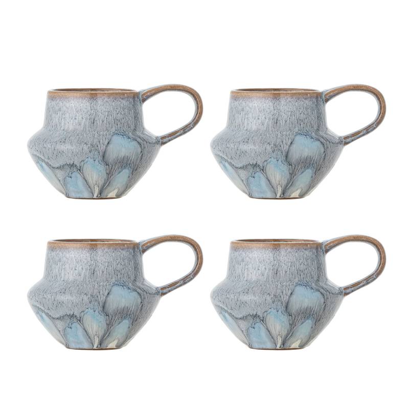 Creative Collection Bessie Krus Stent&oslash;j bl&aring; nuancer. 4 stk