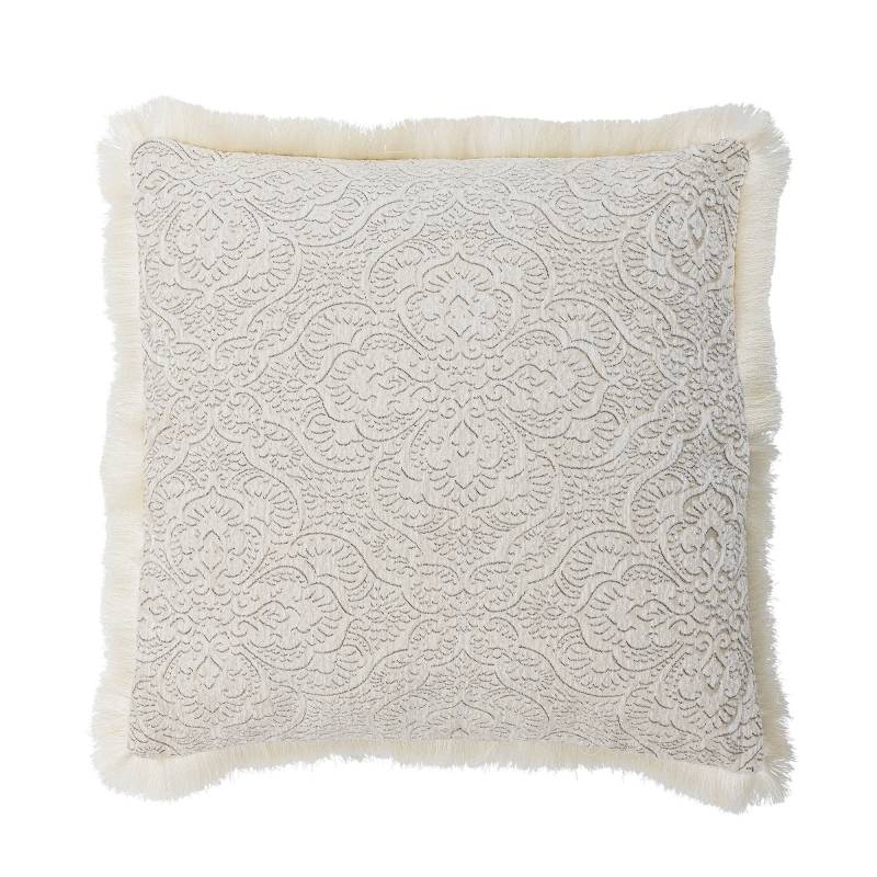 Bloomingville Cabrie Pude Polyester 50x50cm Natur med frynser