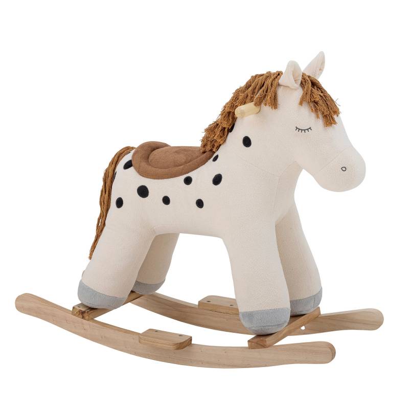 Bloomingville MINI Merlen gyngehest 70 cm hvid