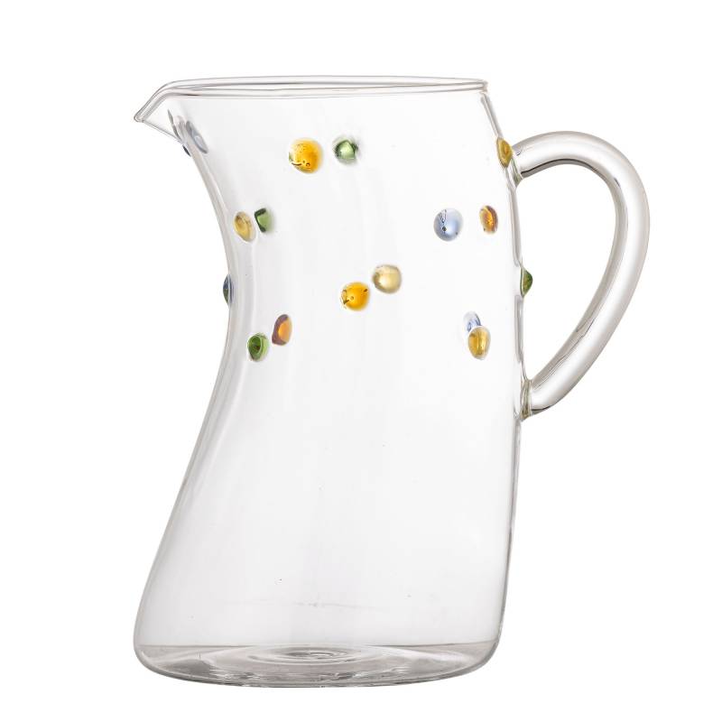 Bloomingville Thalia Kande 1,3L i Glas klar med prikker
