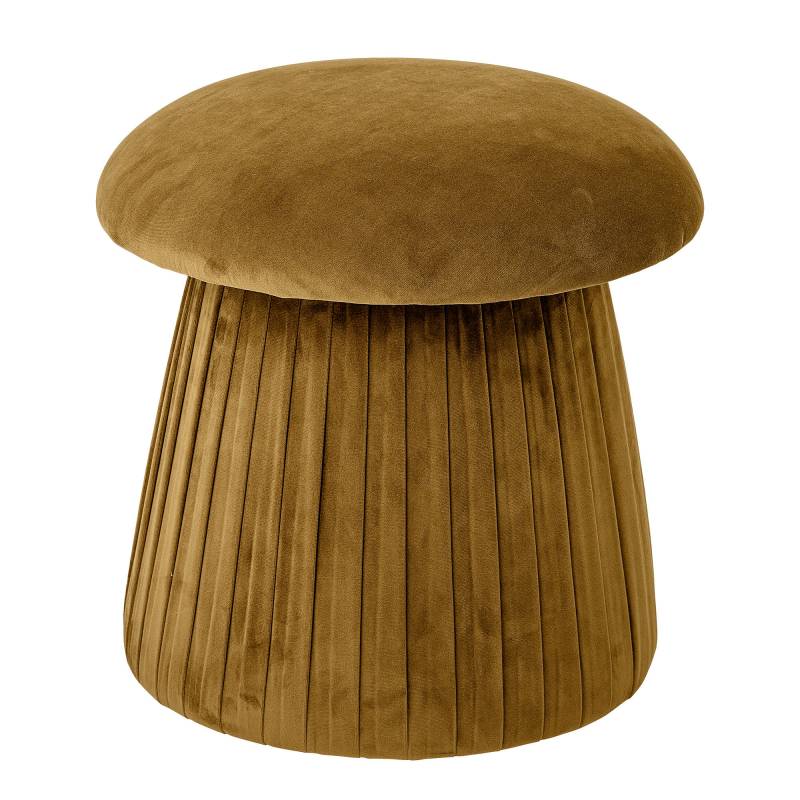 Bloomingville Roberta Puf i genanvendt polyester elegant gul nuance