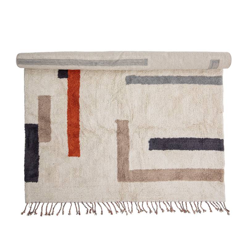 Bloomingville Jue 240x140cm T&aelig;ppe i Multifarvet Bomuld