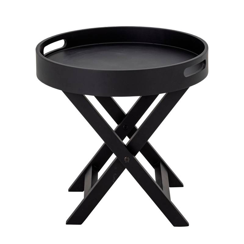Bloomingville Freya Bakkebord Gummitr&aelig; &Oslash;40cm Sort