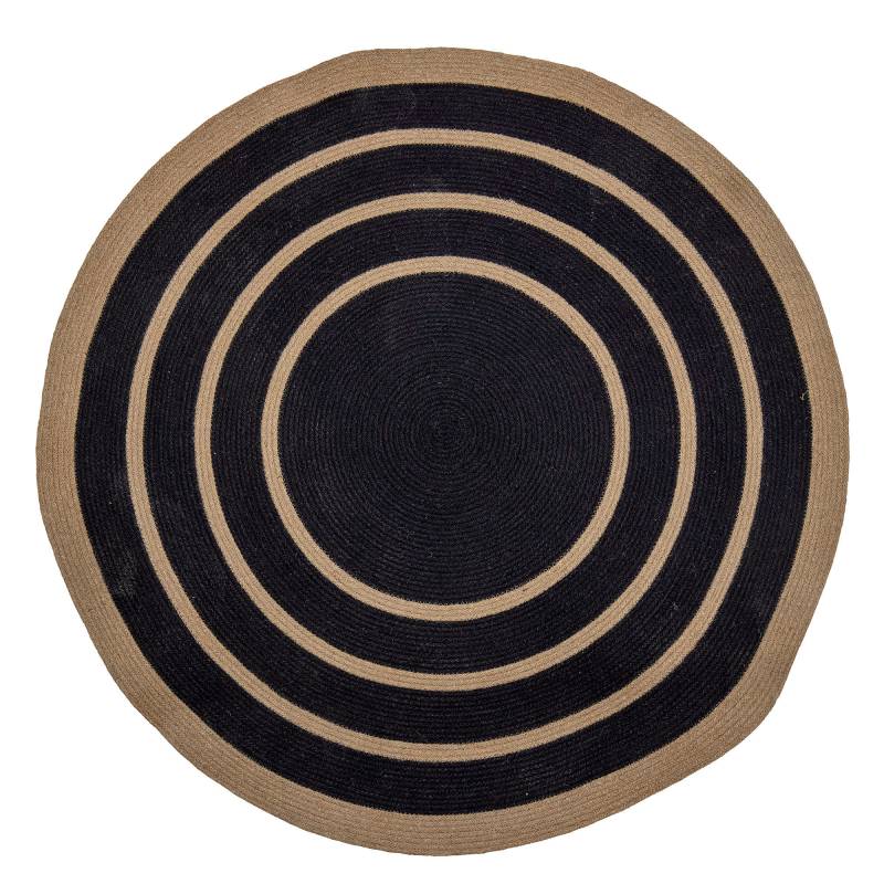 Bloomingville Lune &Oslash;120cm T&aelig;ppe i Sort S&oslash;gr&aelig;s