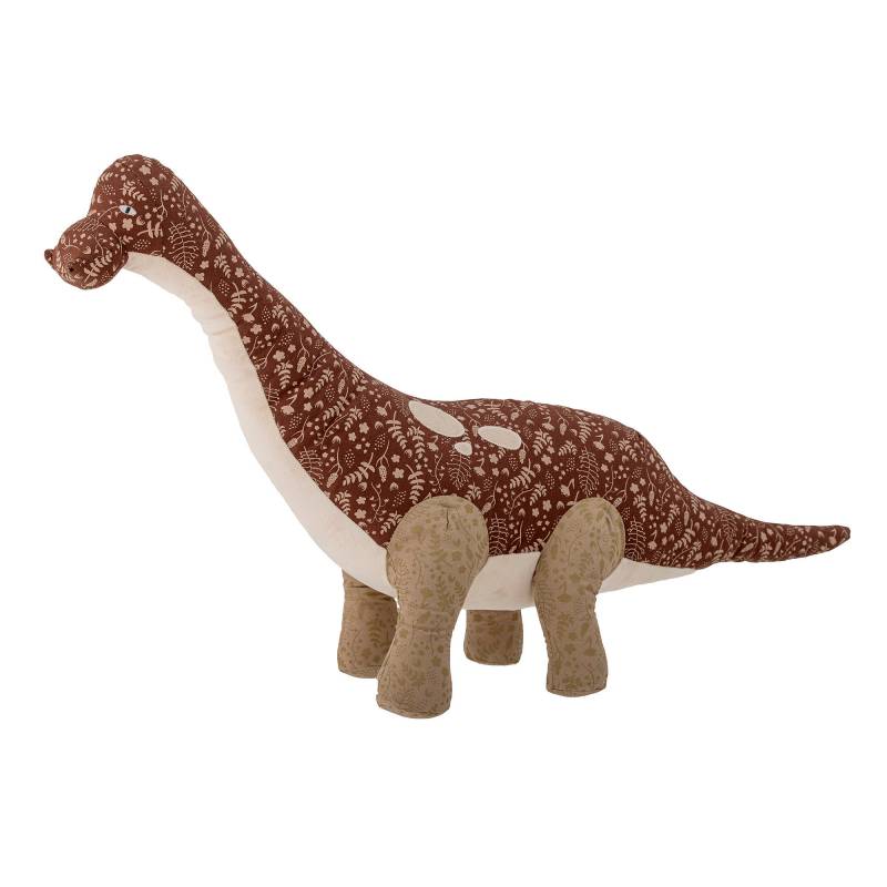 Bloomingville MINI Momo Dinosaurbamse i Brunt H&oslash;r med Bl&oslash;dt Fyld 60 cm