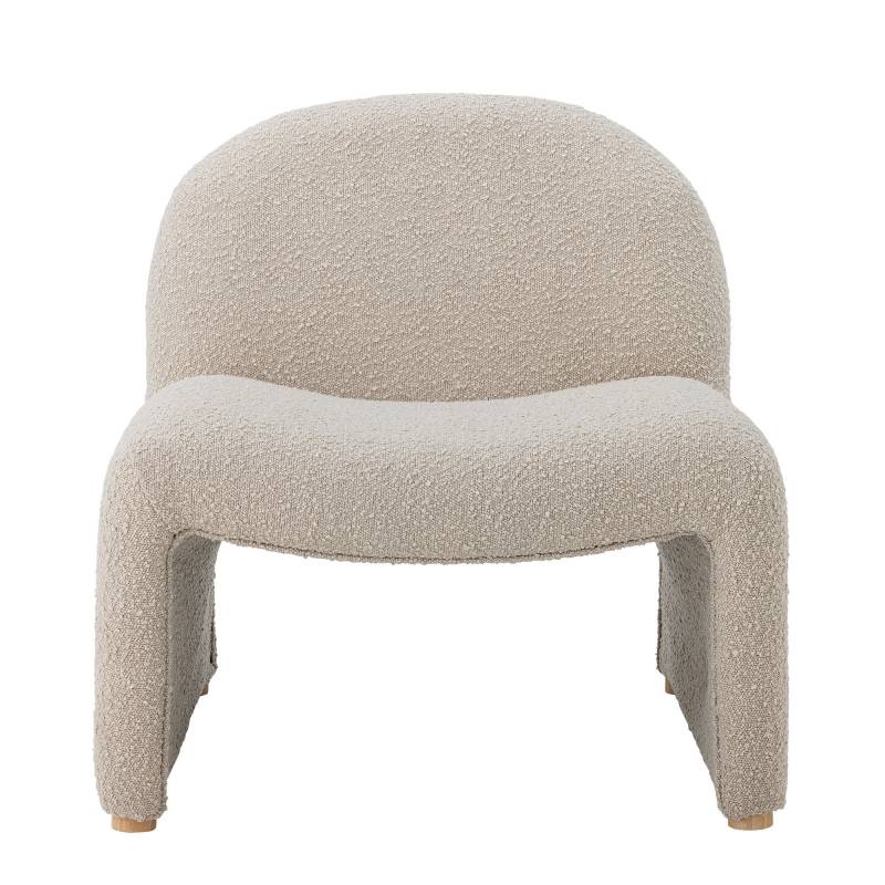 Bloomingville Neel Loungestol Plywood naturfarvet boucl&eacute;