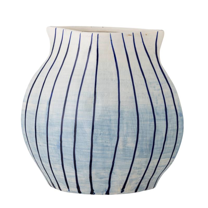 Bloomingville Esra Vase 22cm stent&oslash;j i en lys bl&aring; nuance