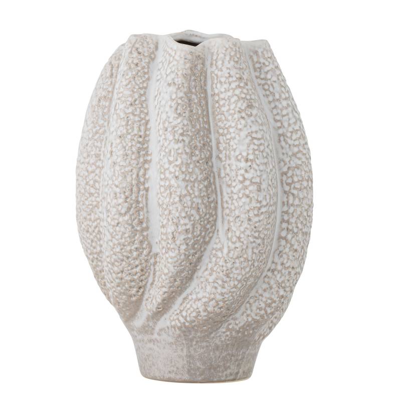 Bloomingville Cove Vase Stent&oslash;j 28cm elegant stent&oslash;jsvase hvide nuancer